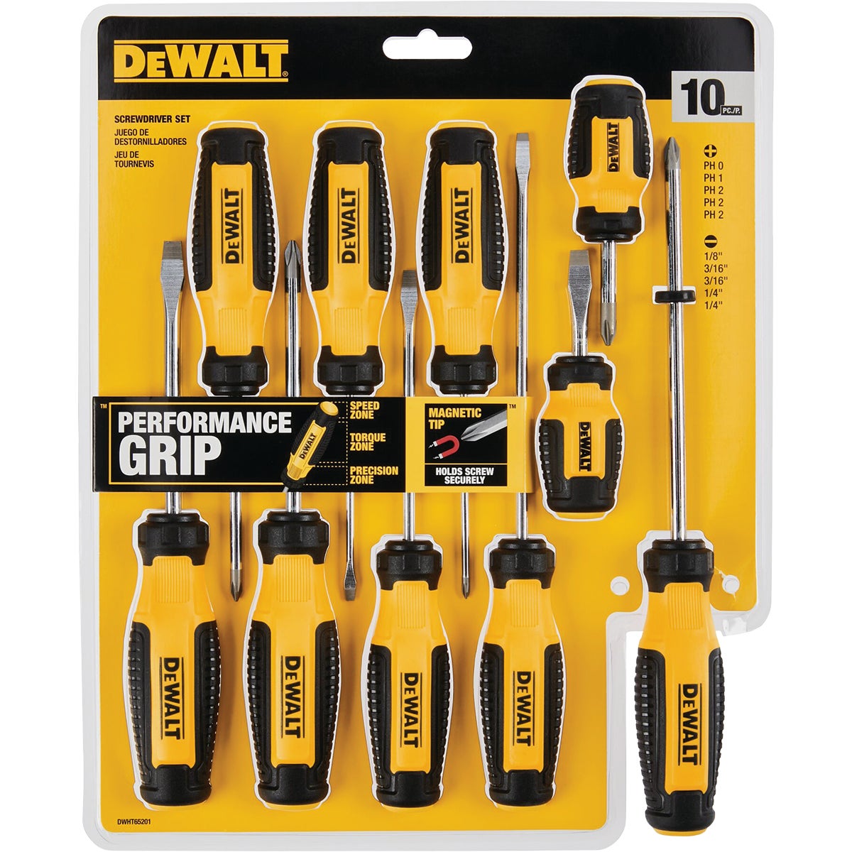 10PC SCREWDRIVER SET - DWHT62513 by Stanley Tools