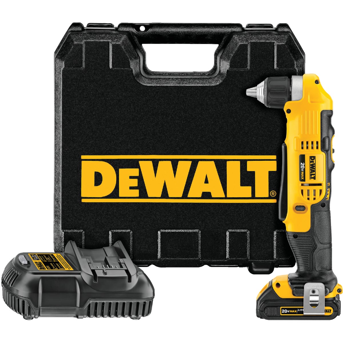 20V MAX RT ANGLE DRILL - DCD740C1 by DeWalt