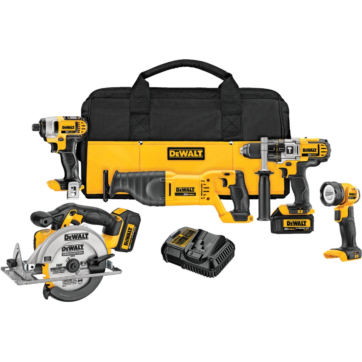 20V 5-TOOL KIT - DCK590L2 by DeWalt