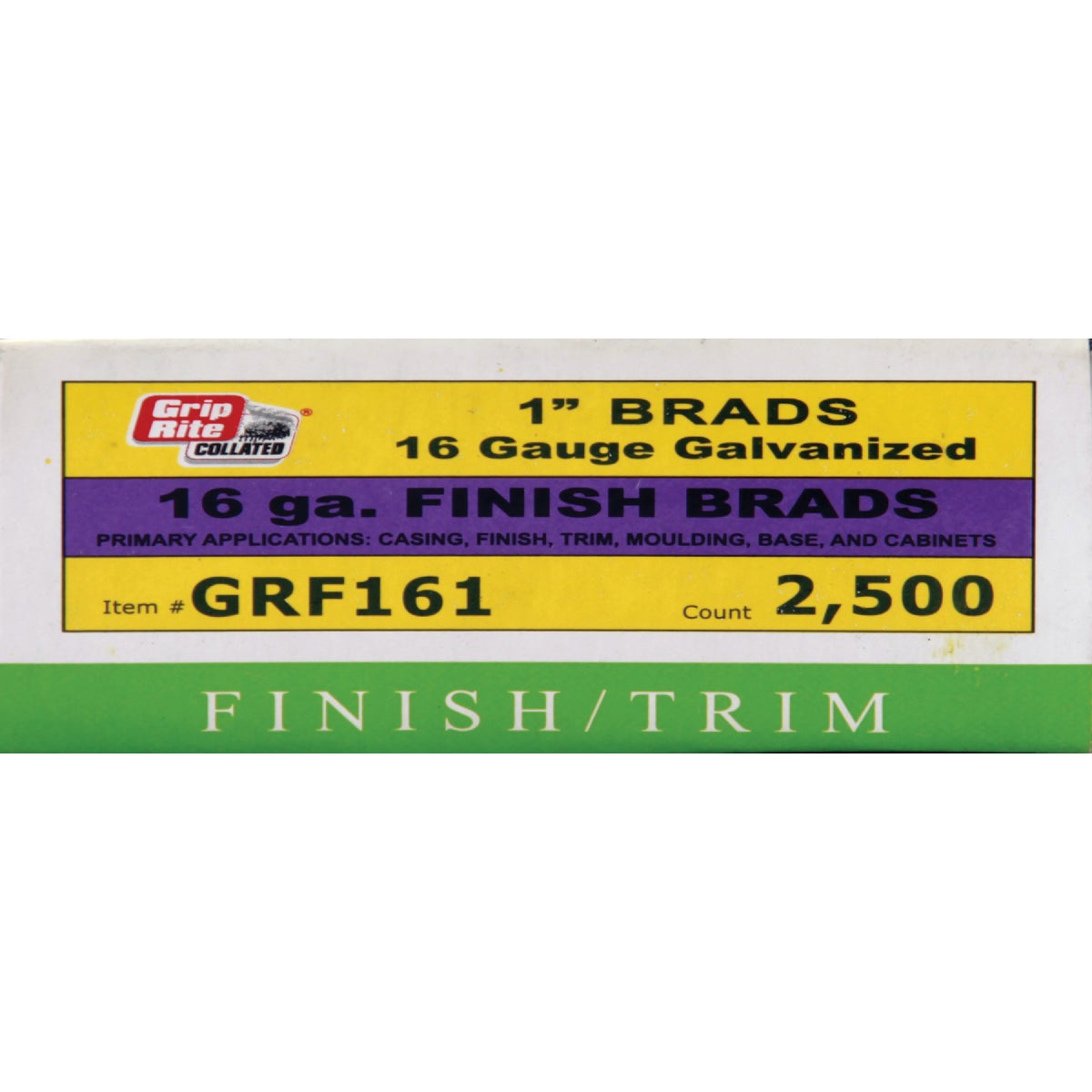 1" 16GA FINISH BRAD - GRF161 by Prime Source Pneumat