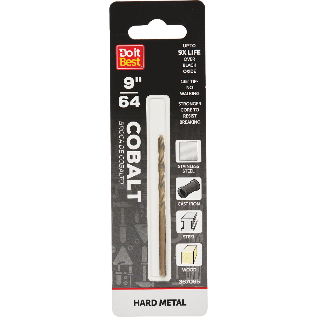 9/64" COBALT DRILL BIT - 249021DB by Mibro/gs