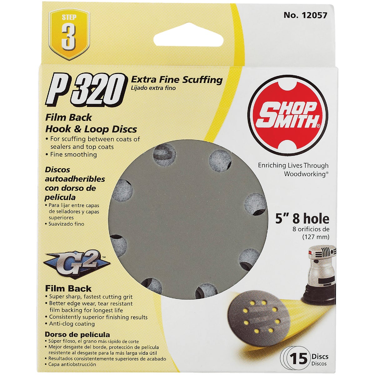 15PK 5" 8-HOLE 320 FILM - 12057 by Ali Industries Inc