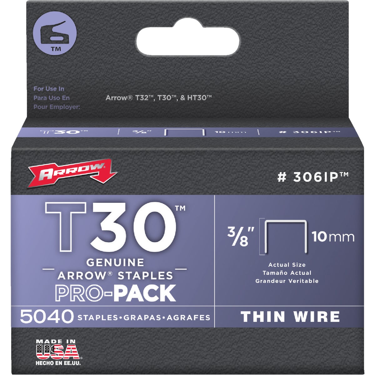 3/8" STAPLE - 306IP by Arrow Fastener Co