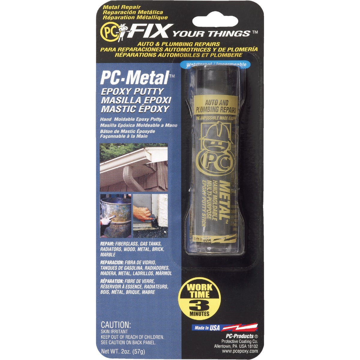2OZ PC-METAL EPOXY PUTTY - PC-METAL by Protective Coating