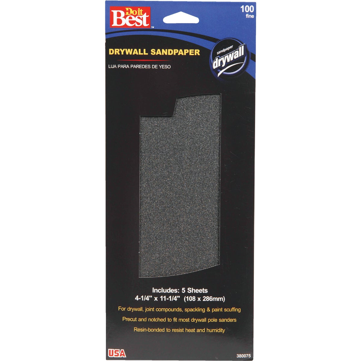 100G DRYWALL SANDPAPER - 380075 by Ali Industries Inc