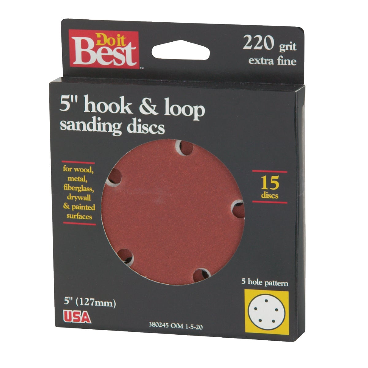 5" 220G SANDING DISC - 380245 by Ali Industries Inc