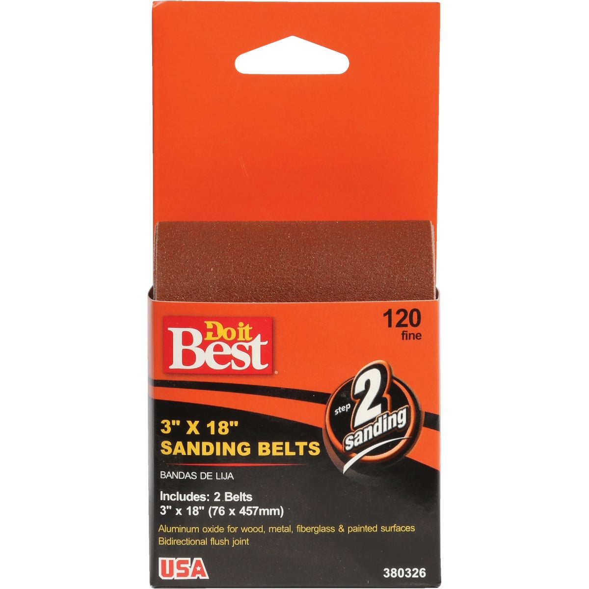 3X18 120G SANDING BELT - 380326 by Ali Industries Inc