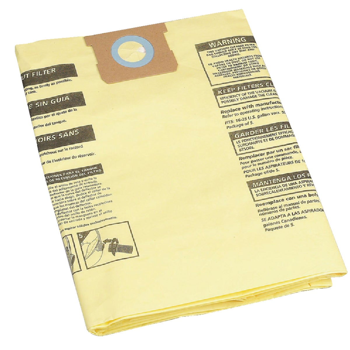 LRG DRYWALL FILTER BAG - 9067300 by Shop Vac Corp