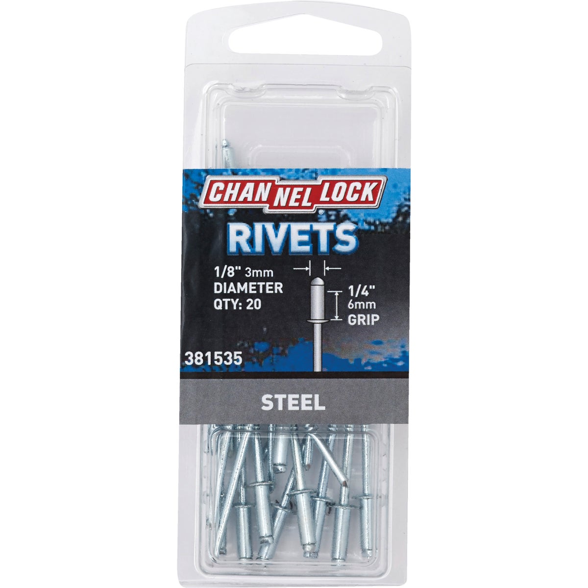1/8X1/4 STL RIVET - 381535 by Do it Best