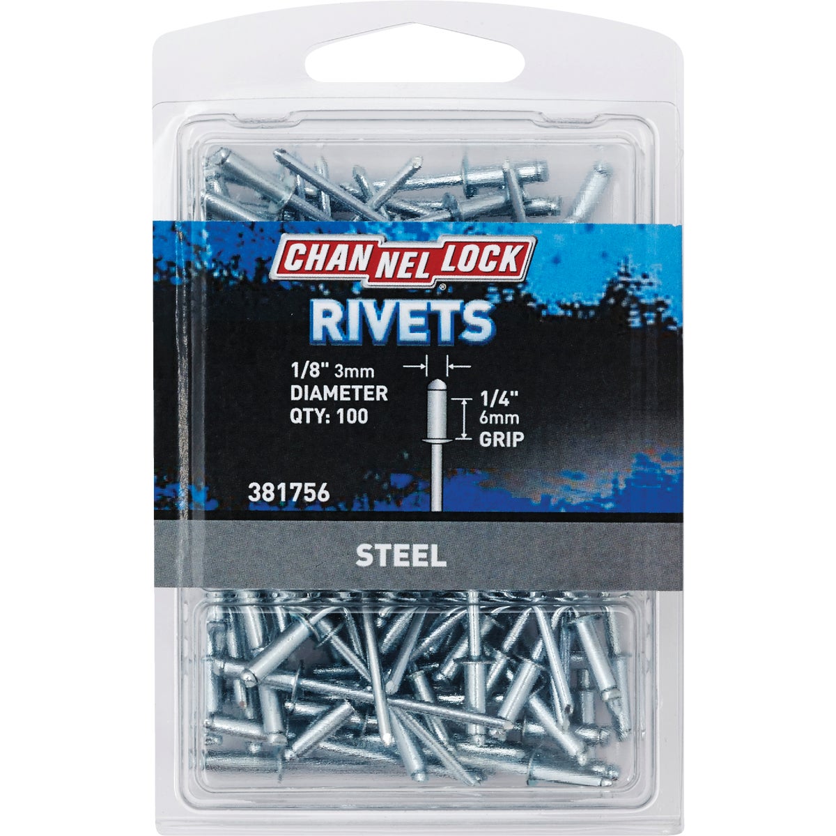 1/8X1/4 STL POP RIVET - 381756 by Do it Best