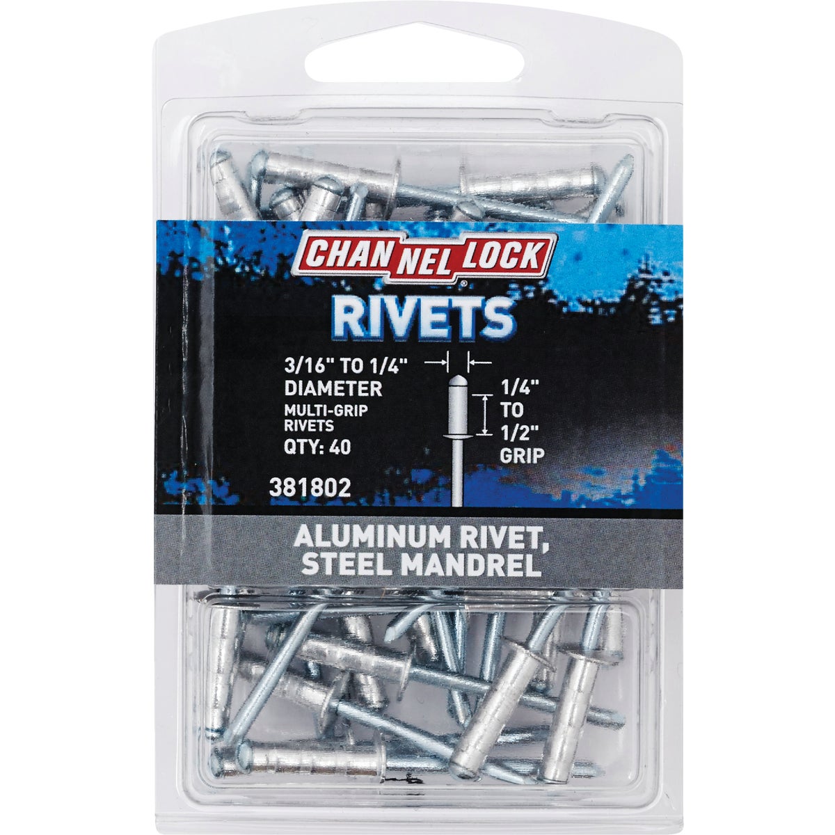 3/16" MULTI ALUM RIVET - 381802 by Do it Best