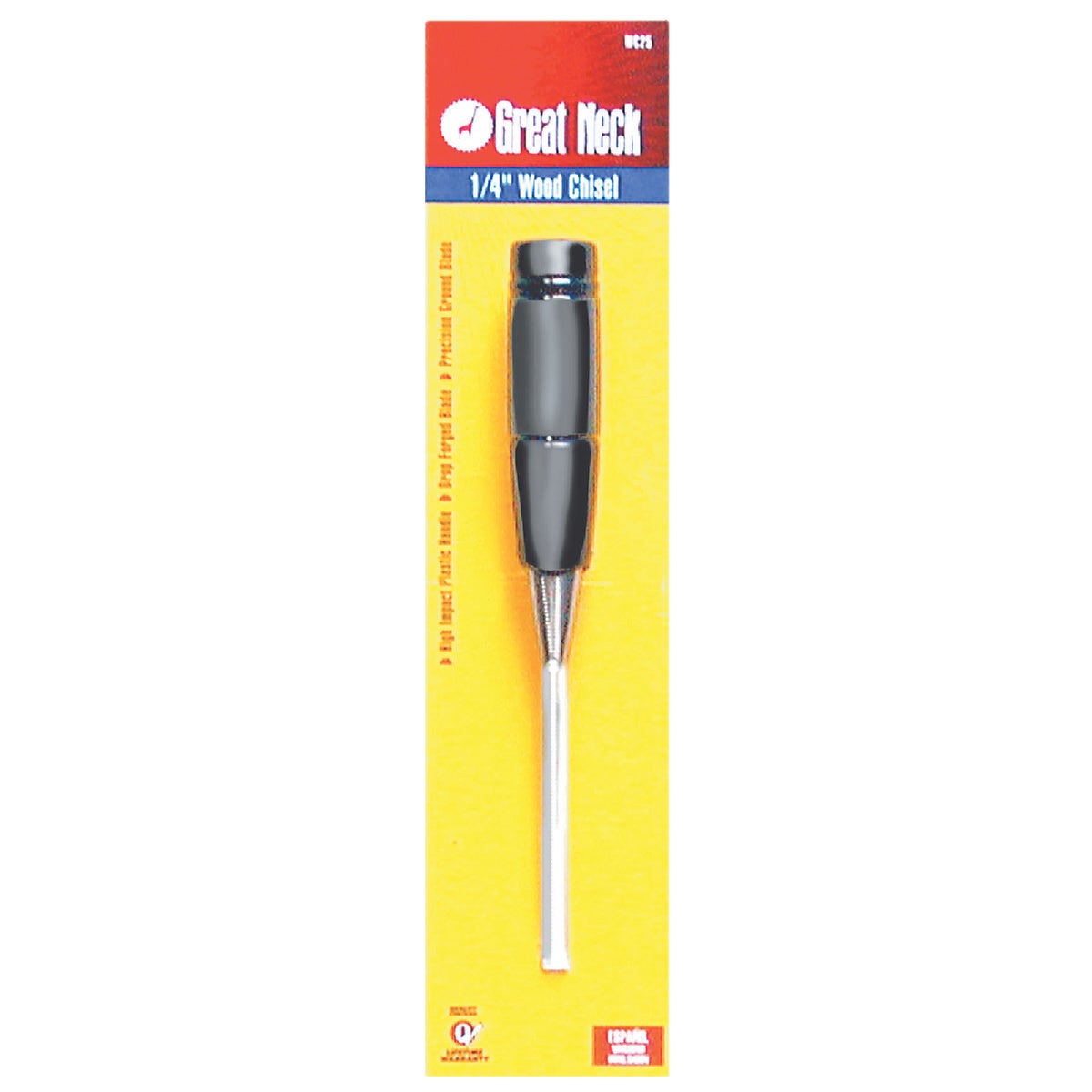 1/4" WOOD CHISEL - WC25 by Great Neck Saw Inc