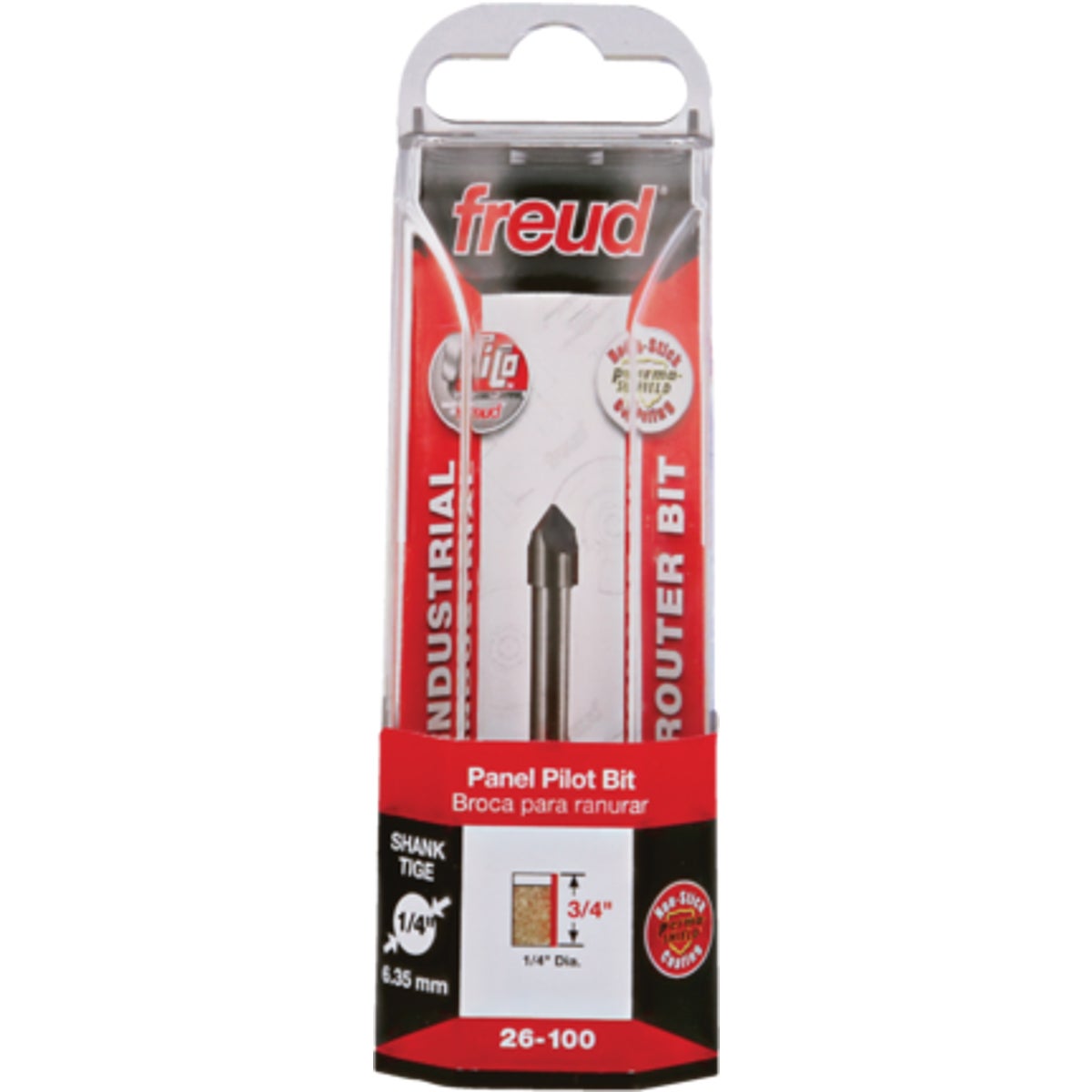 1/4" SGL FLUTE PANEL BIT - 26-100 by Freud Inc