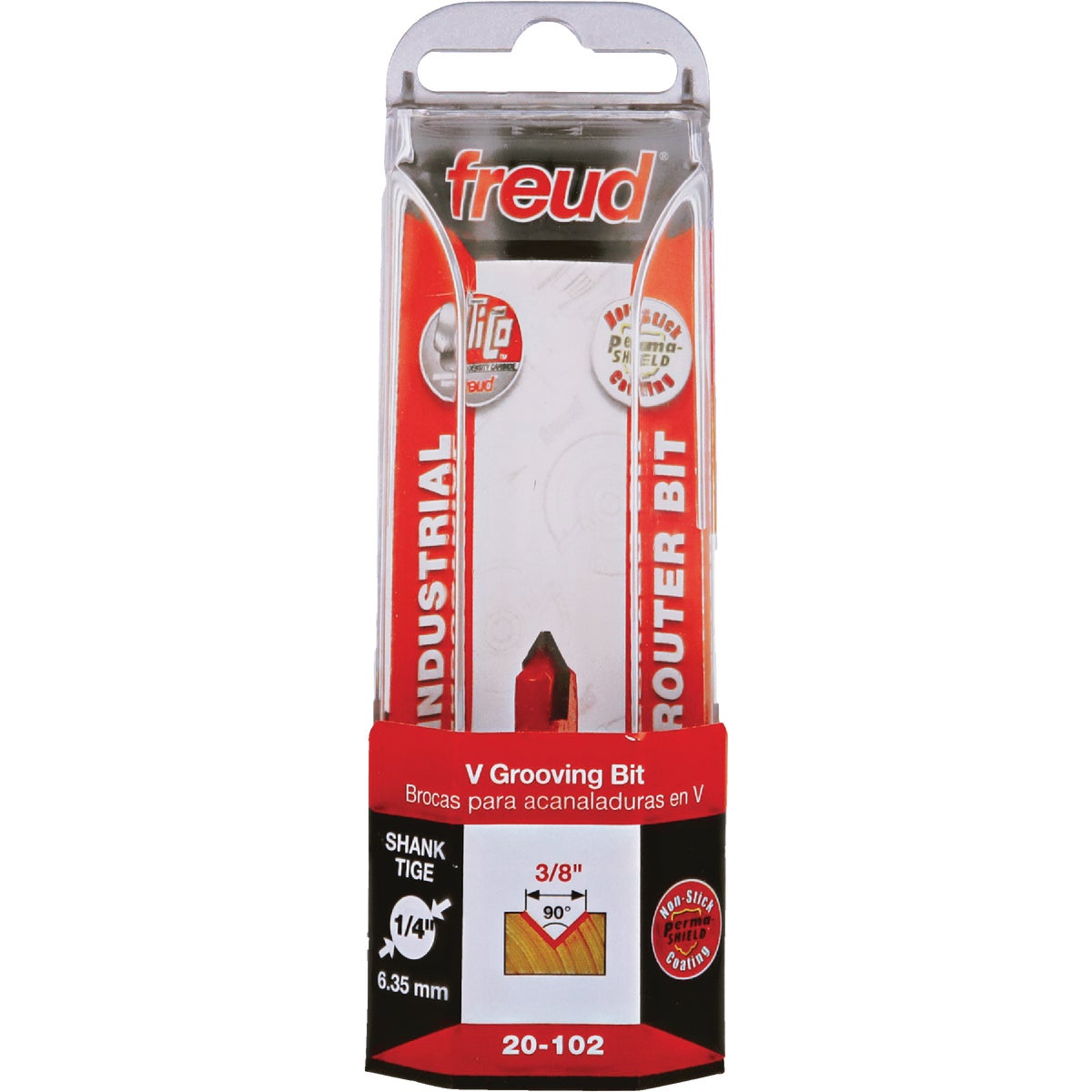 3/8" CRBTP V-GROOVE BIT - 20-102 by Freud Inc