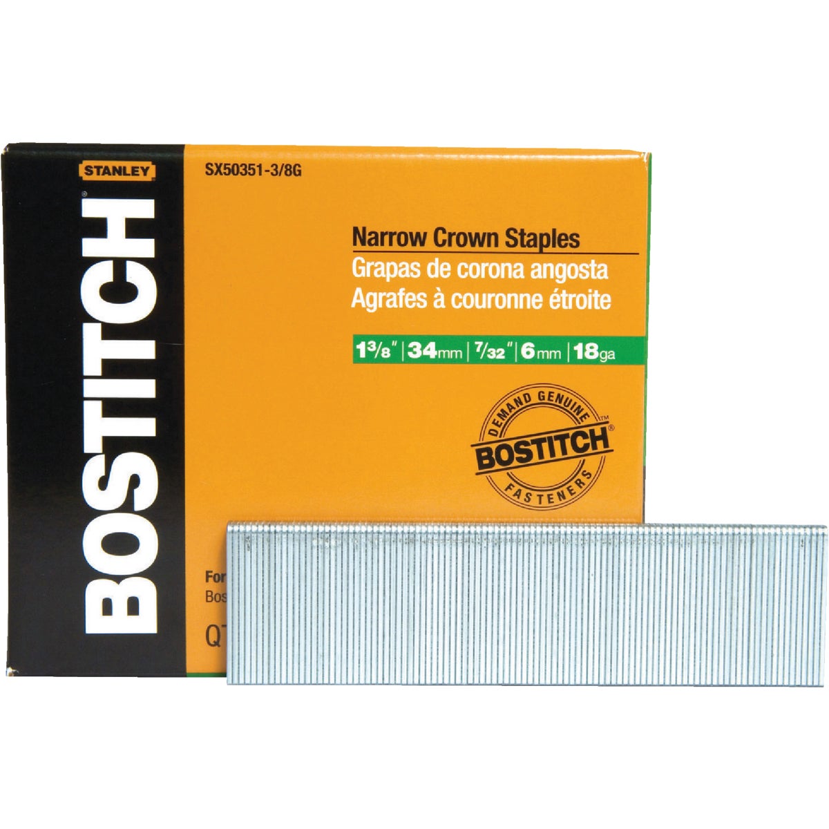 1-3/8"GALV FINISH STAPLE - SX50351-3/8G by Stanley Bostitch