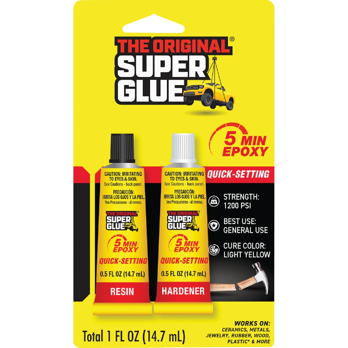 2PK 1/2OZ 5-MIN EPOXY - 386936 by Pacer Technology