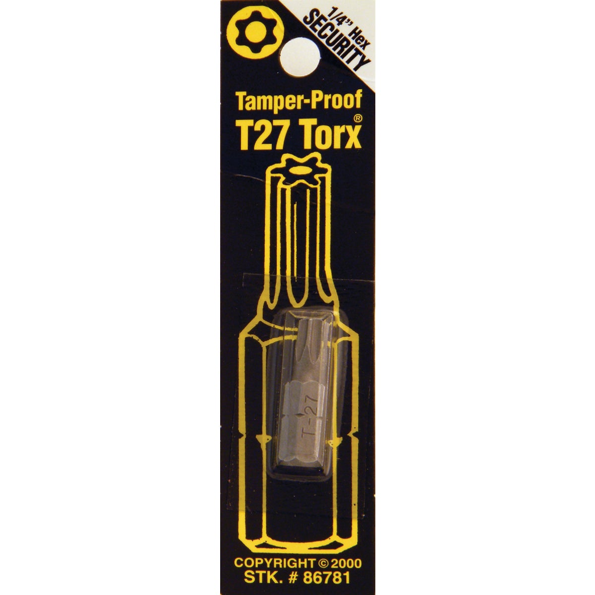 T27 TMPR SECURITY BIT - 86781 by Bwt Inc