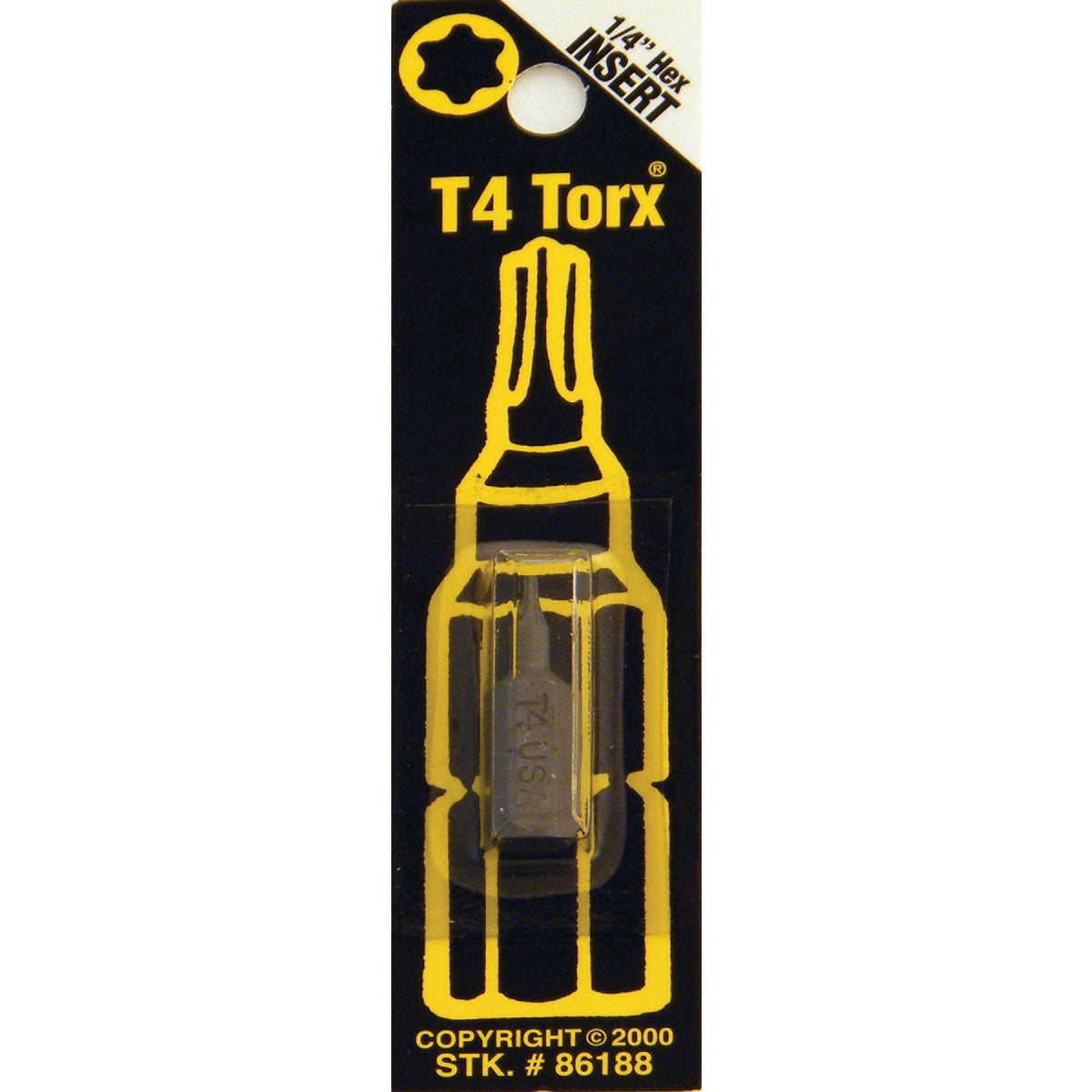 T4 TORX SECURITY BIT - 86188 by Bwt Inc