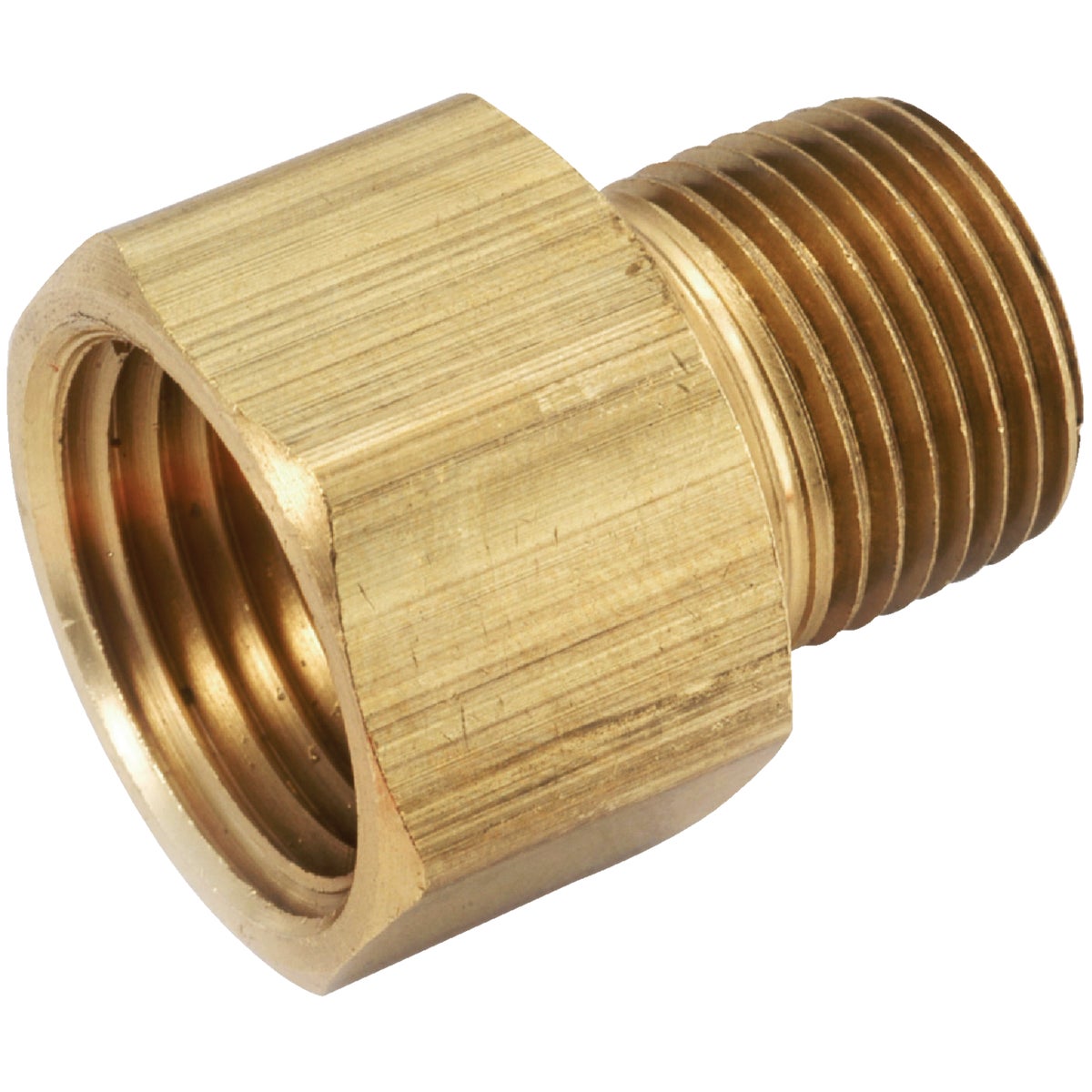 3/8FPTX1/4MPT BRS ADPTR - 756120-0604 by Anderson Metals Corp