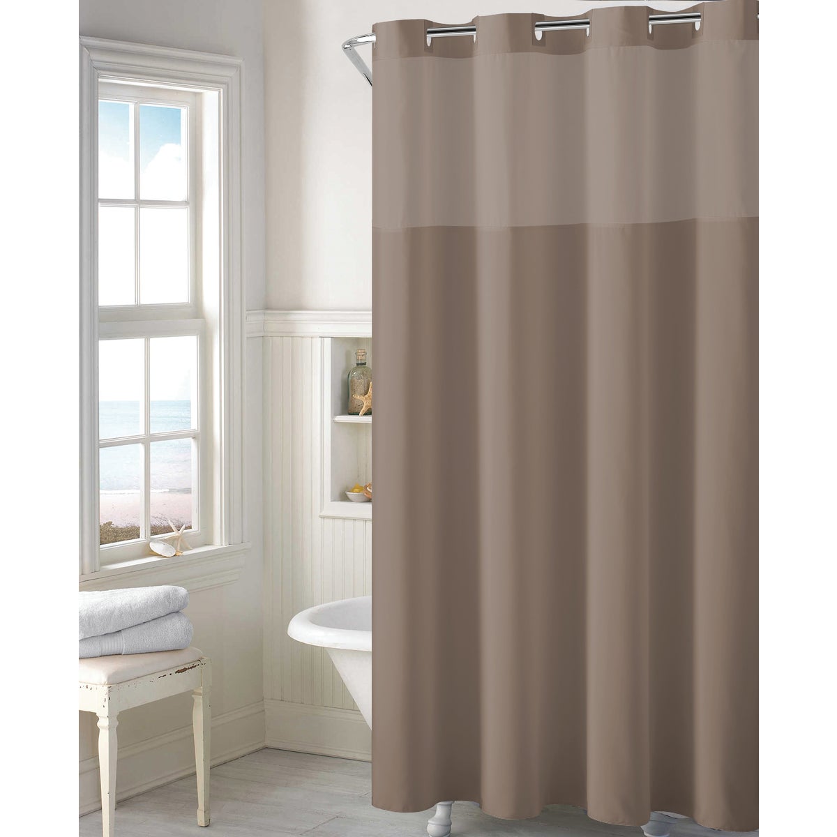 HOOKELSS SHOWER CURTAIN - RBH40MY303 by Swing A Way Mfg Co
