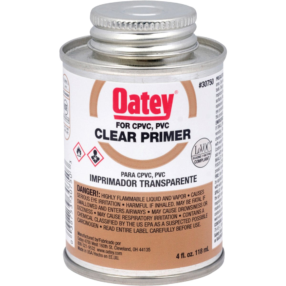 4OZ CLEAR PVC PRIMER - 30750 by Oatey Scs