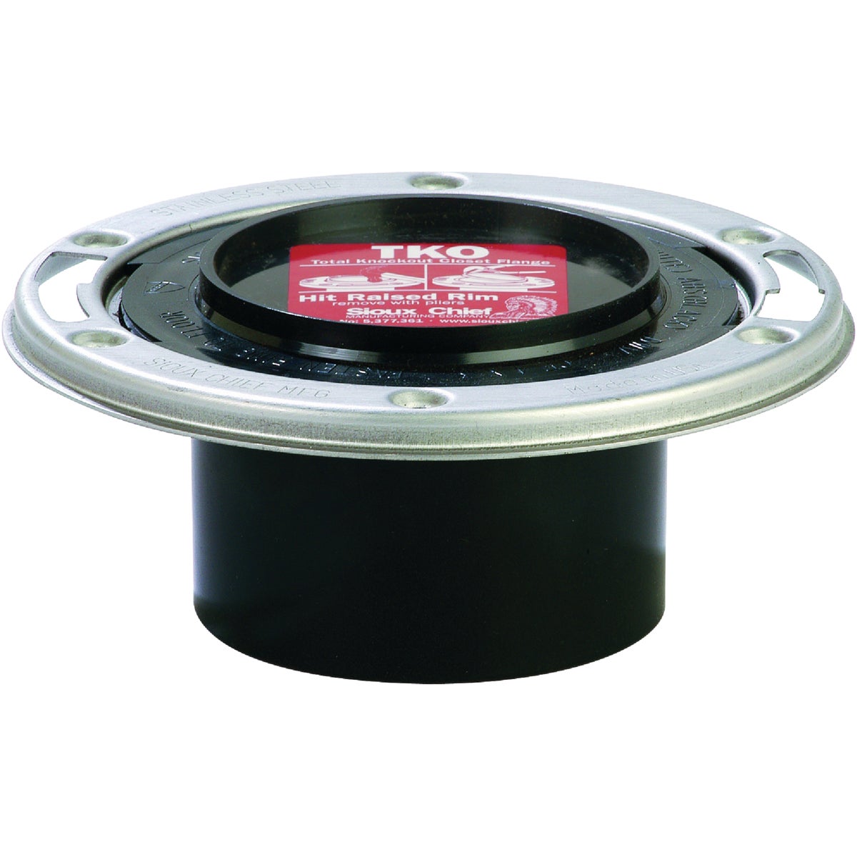 4X3 SS K/O ABS CL FLANGE - 884-ATM by Sioux Chief Mfg
