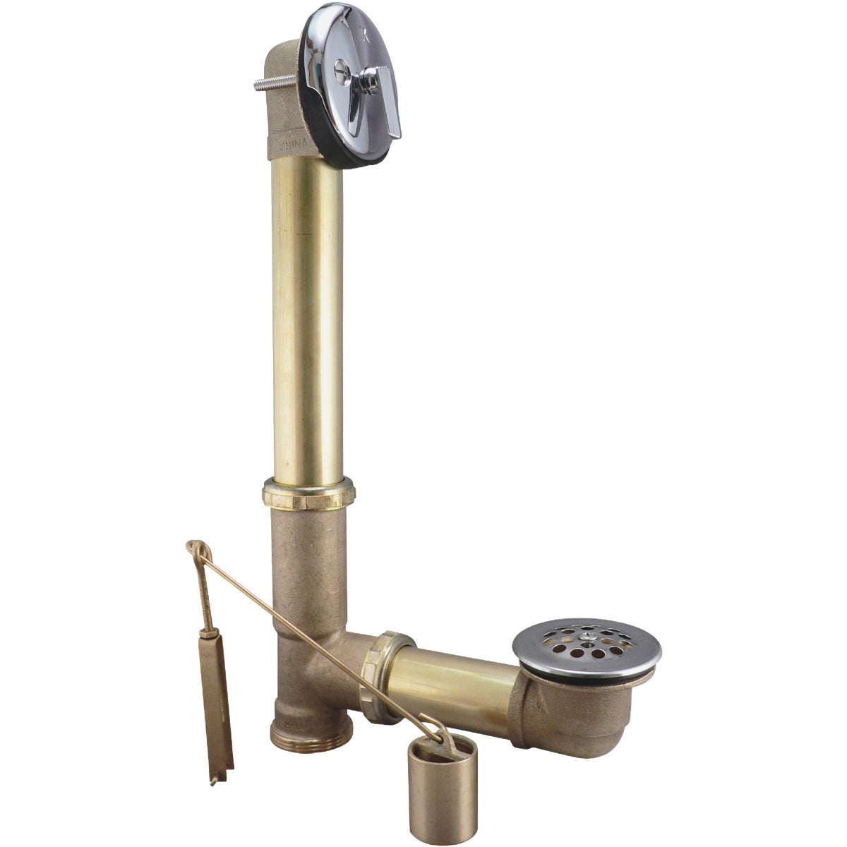 CHR BRS TRIPLEVER DRAIN - 606RB by Plumb Pak/keeney Mfg