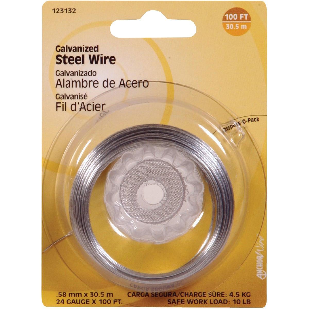 100' 24G GALV WIRE - 123132 by Hillman Fastener