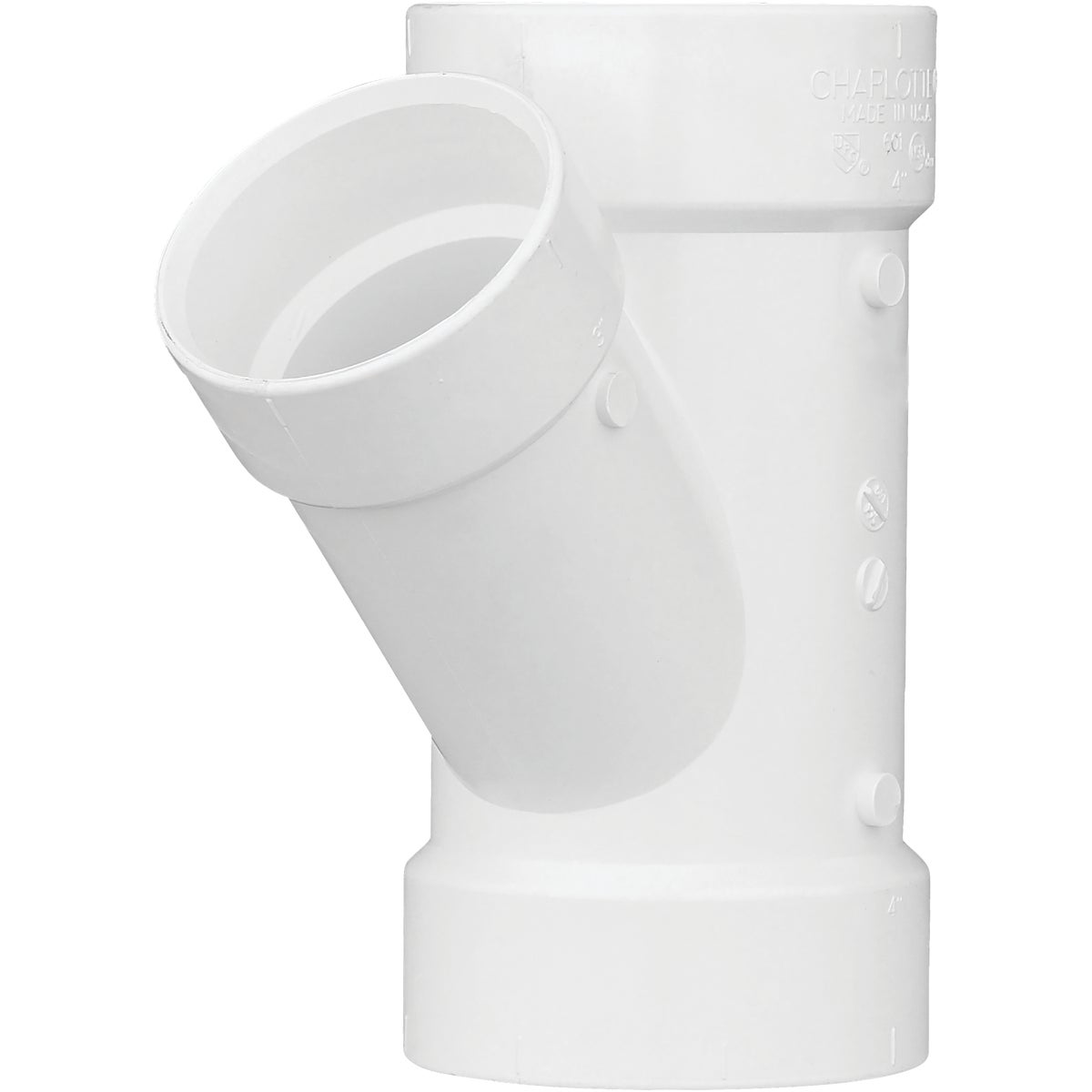 4X3 PVC-DWV WYE - 71043 by Genova Inc  Pvc Dwv
