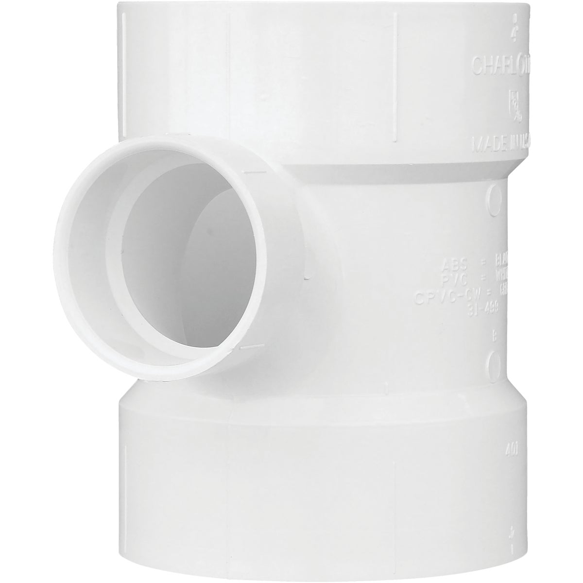 4X2 DWV REDUCIN SANI TEE - 71142 by Genova Inc  Pvc Dwv