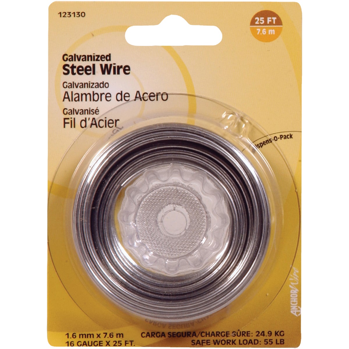 25' 16G GALV WIRE - 123130 by Hillman Fastener