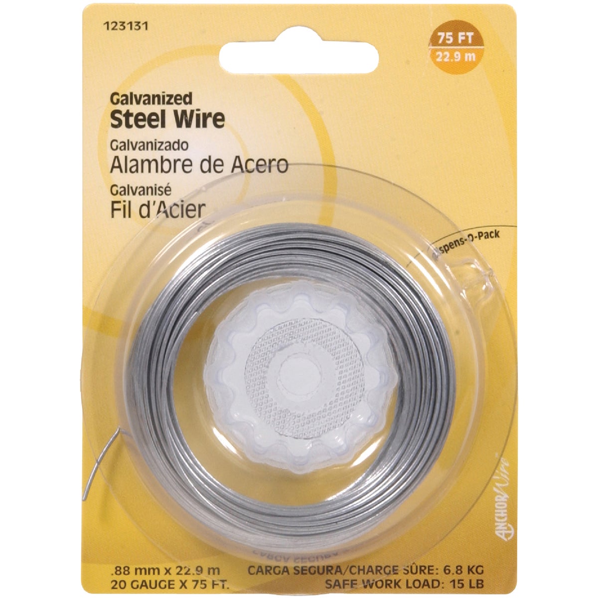 75' 20G GALV WIRE - 123131 by Hillman Fastener