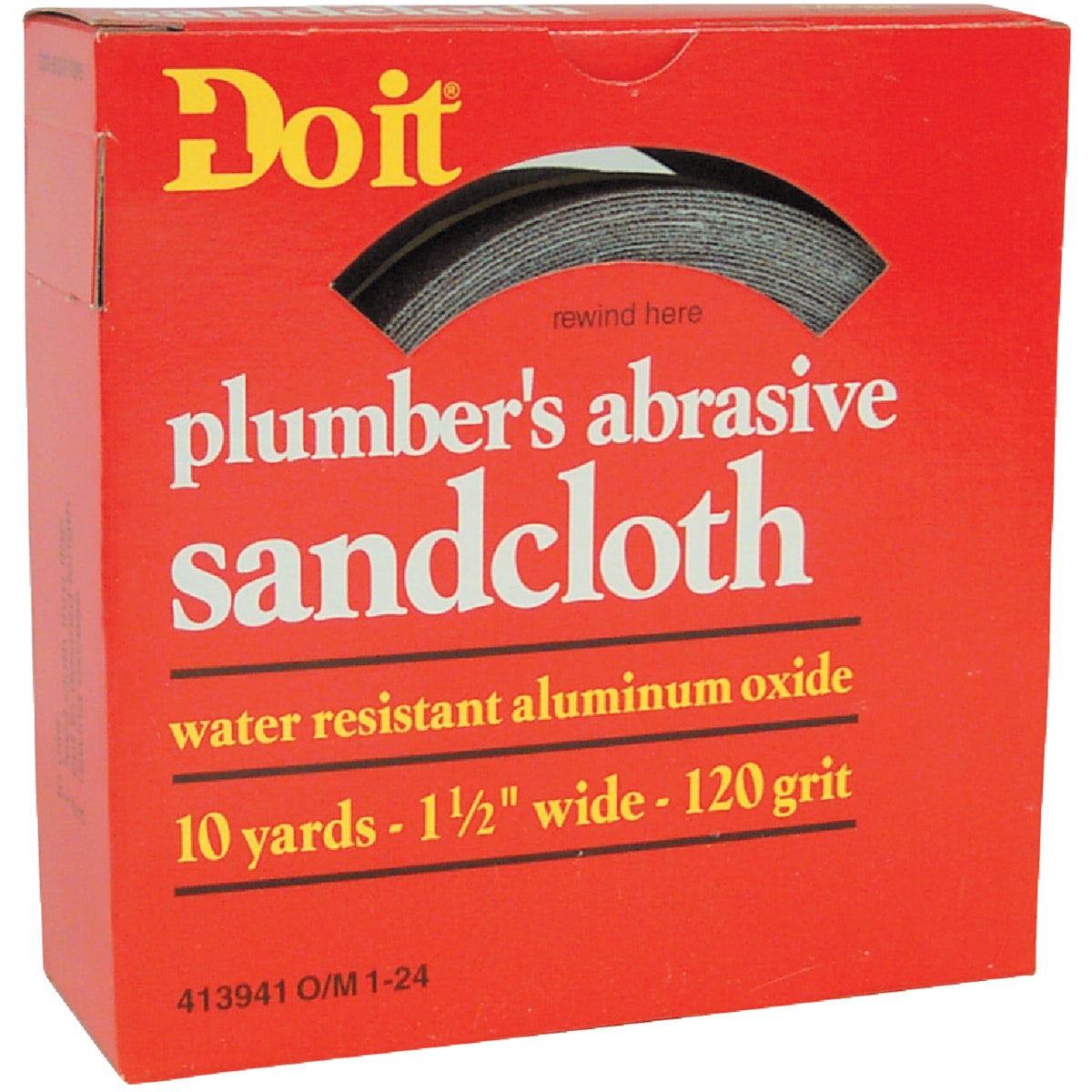 1-1/2"X10YD SAND CLOTH - 095107 by Wm H Harvey Co