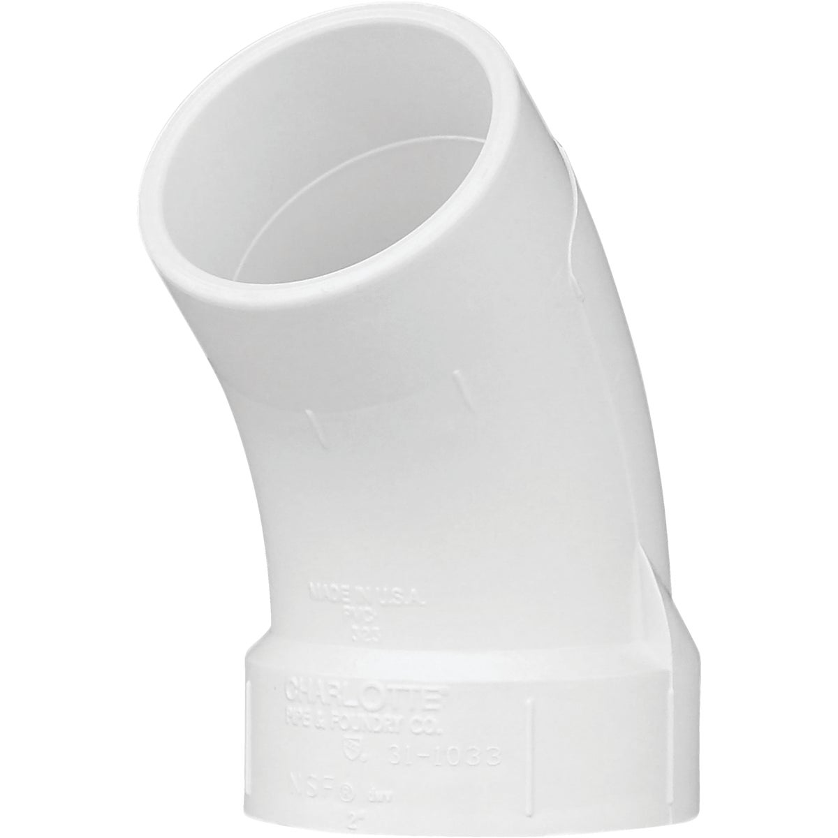 2" 45D DWV STREET ELBOW - 72720 by Genova Inc  Pvc Dwv