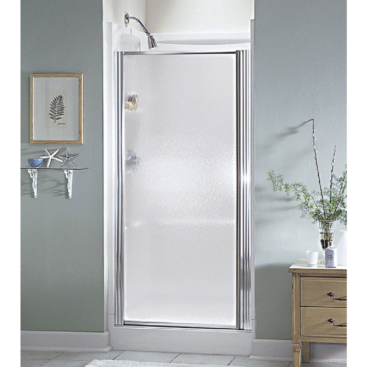 SILVER HINGED SHWR DOOR - 950C-24S by Sterling Doors
