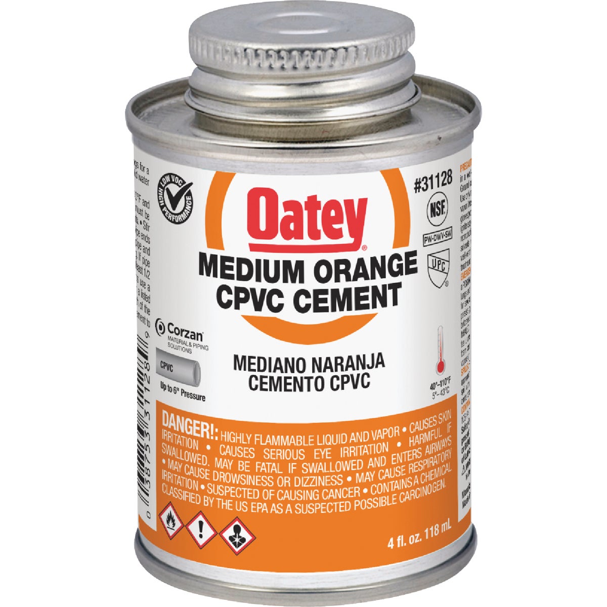 1/4PINT CPVC CEMENT - 31128 by Oatey Scs