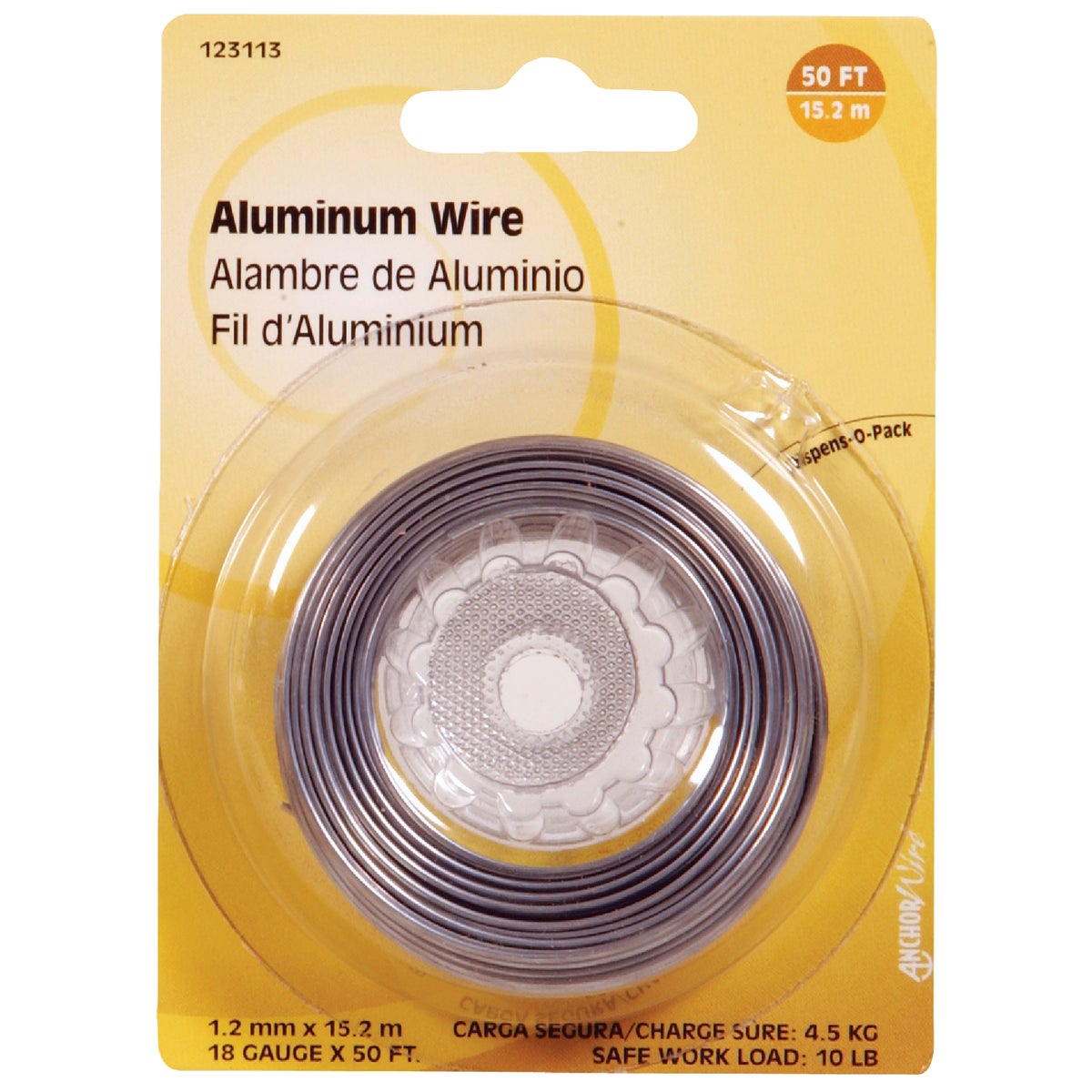 50' 18G ALUM WIRE