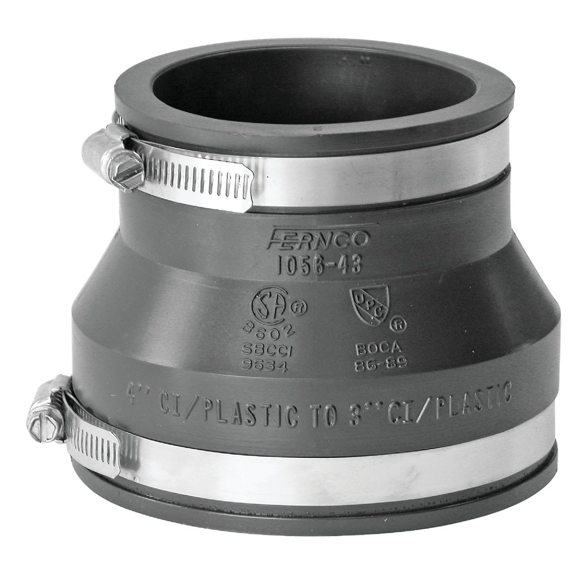 4X3 FLEXIBLE COUPLING - P1056-43 by Fernco Inc