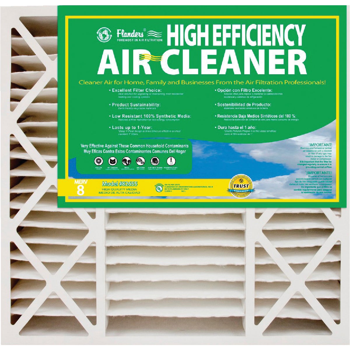 16X25X4.5 FURNACE FILTER - 82655.0451625 by Flanders Corp