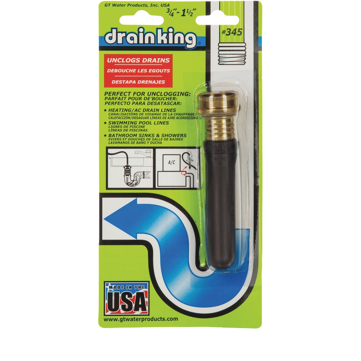 3/4-1-1/2 DRAIN OPENER - 345 by G T Water Prod