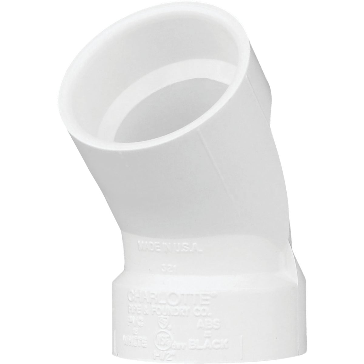1-1/2"45D DWV SANI ELBOW - 73615 by Genova Inc  Pvc Dwv