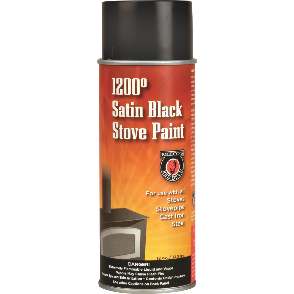 BLK HI TEMP STOVE PAINT - 405 by Meeco Mfg