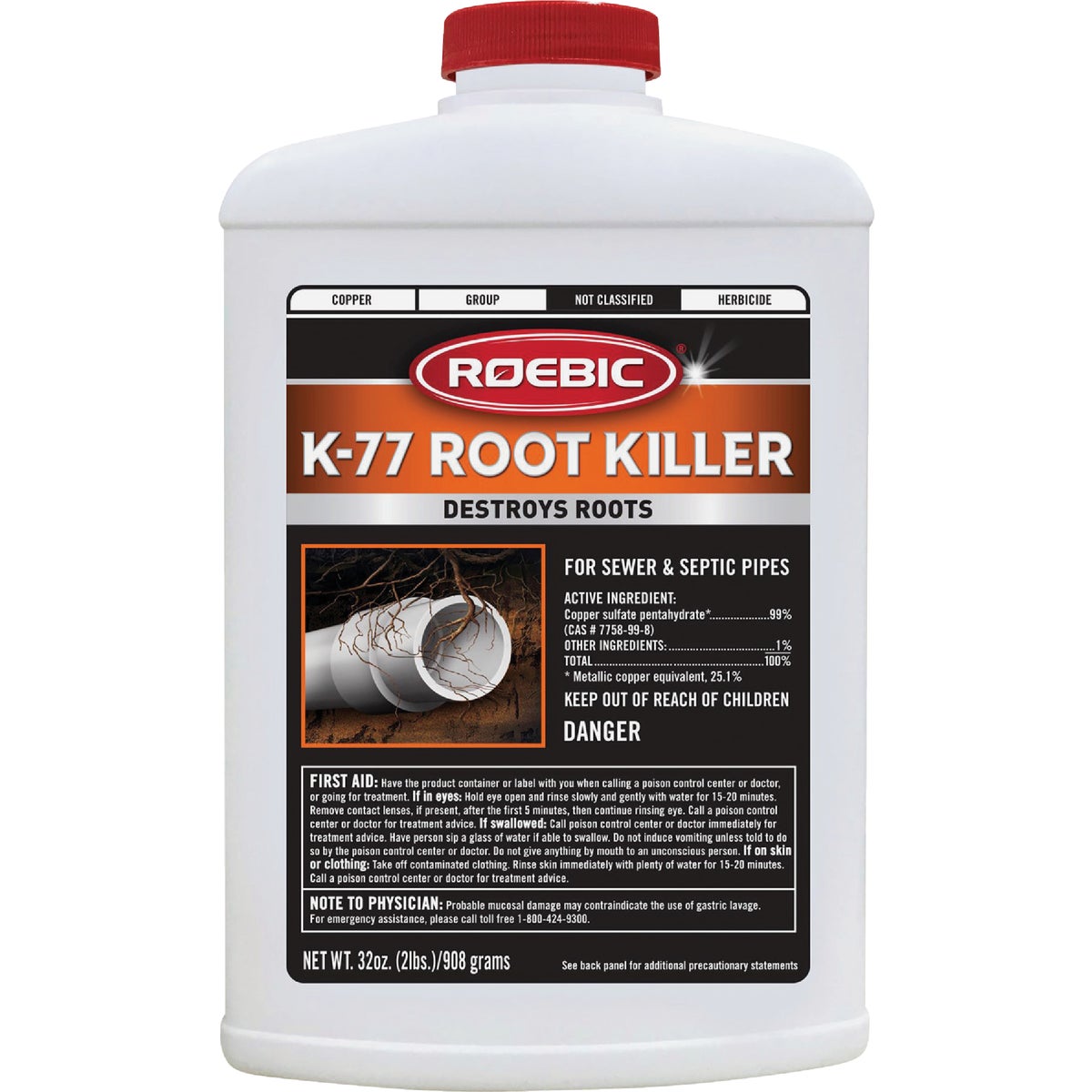2LB ROOT KILLER - K77 by Roebic Laboratories