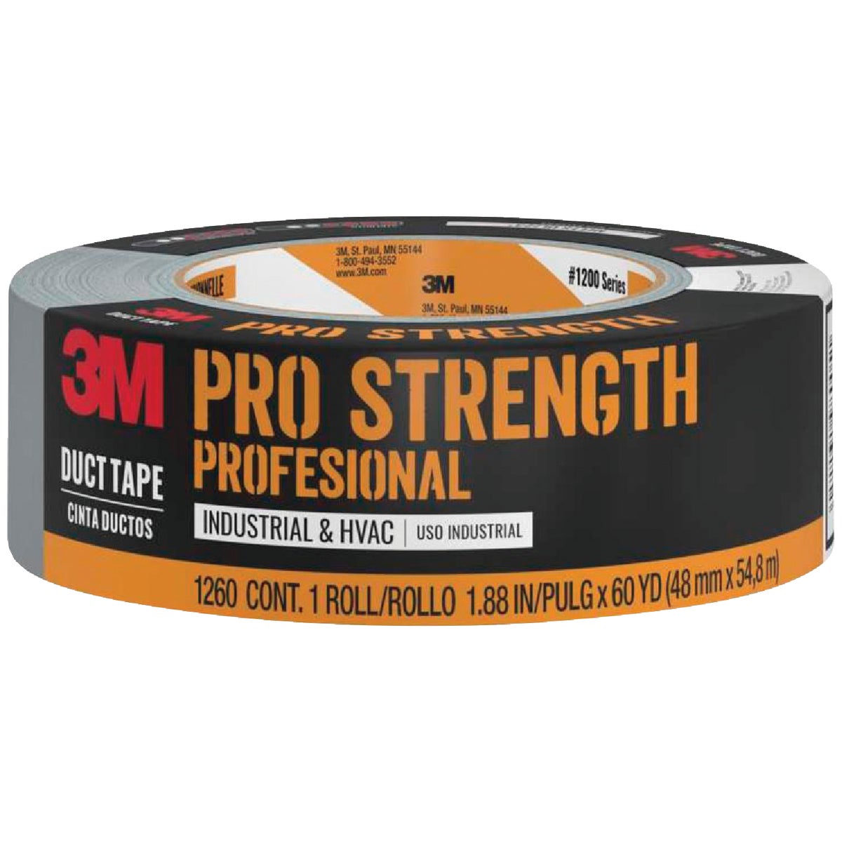 48MMX60YD GRAY DUCT TAPE - 1260-A by 3m Co