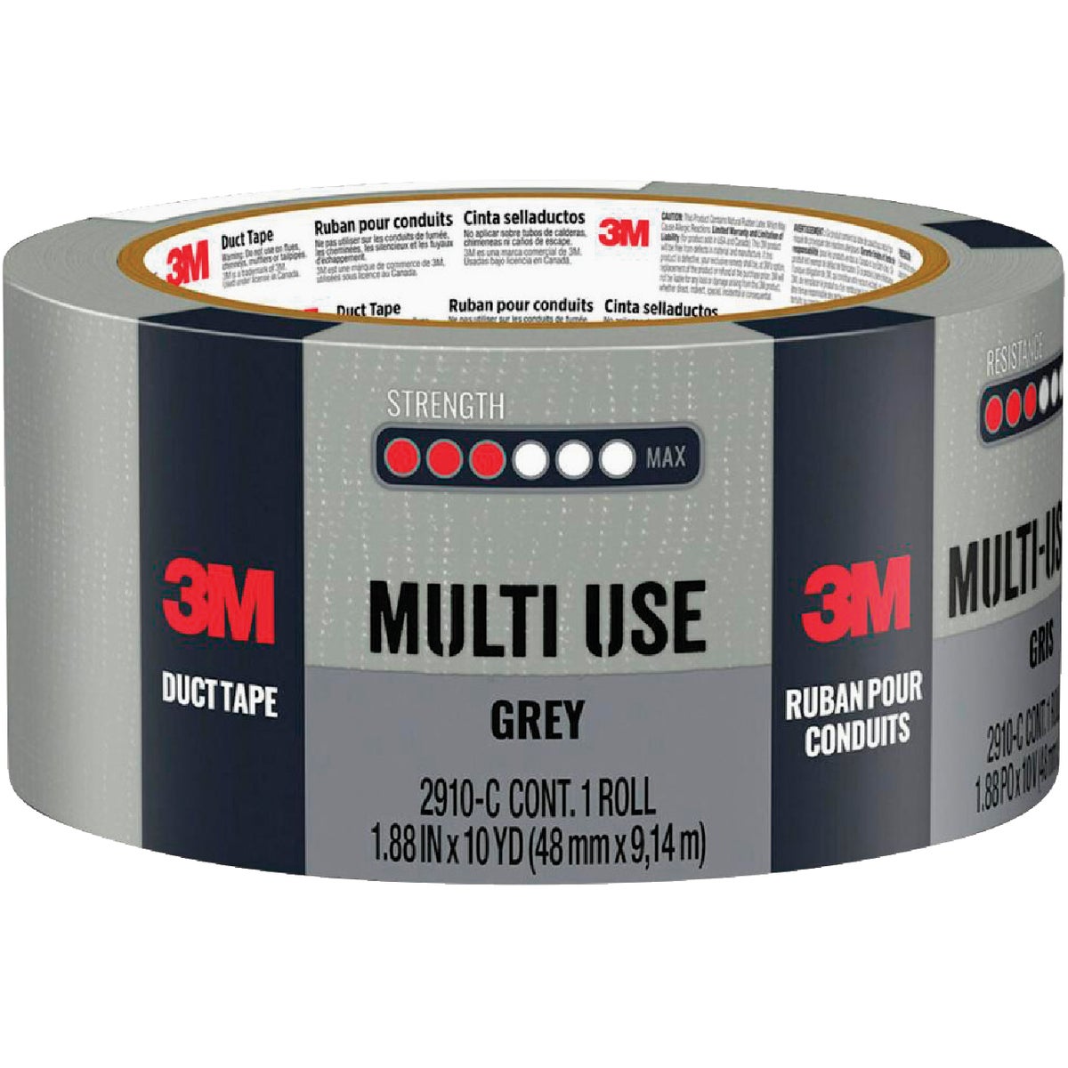 48MMX10YD GRAY DUCT TAPE - 1110-A by 3m Co