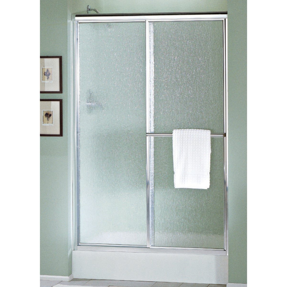 NICKEL/RAIN SHOWER DOOR - 5975-48N-G06 by Sterling Doors