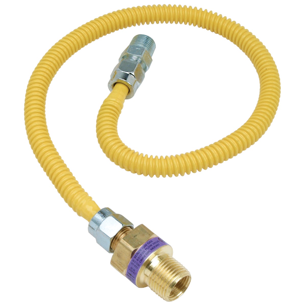 1/2X3/8-36 GAS CONNECTOR - CSSL47E-36P by Brass Craft