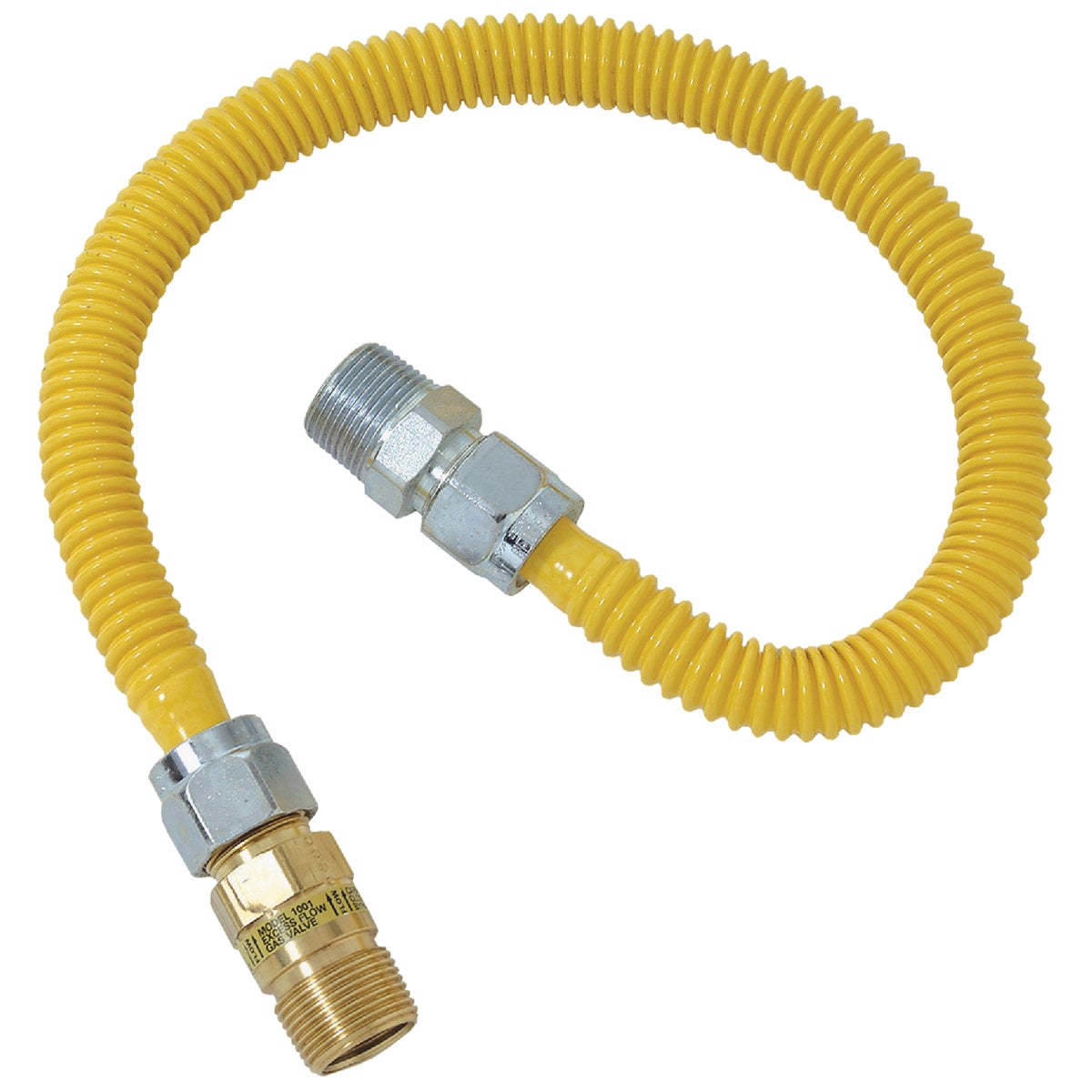 1/2X1/2-24 GAS CONNECTOR - CSSC44E-24P by Brass Craft