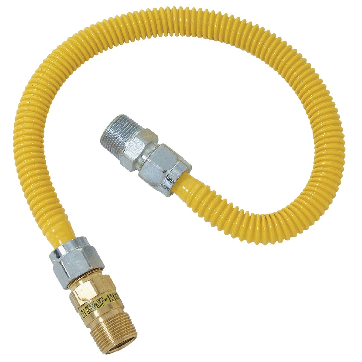 1/2X1/2-36 GAS CONNECTOR - CSSC44E-36P by Brass Craft