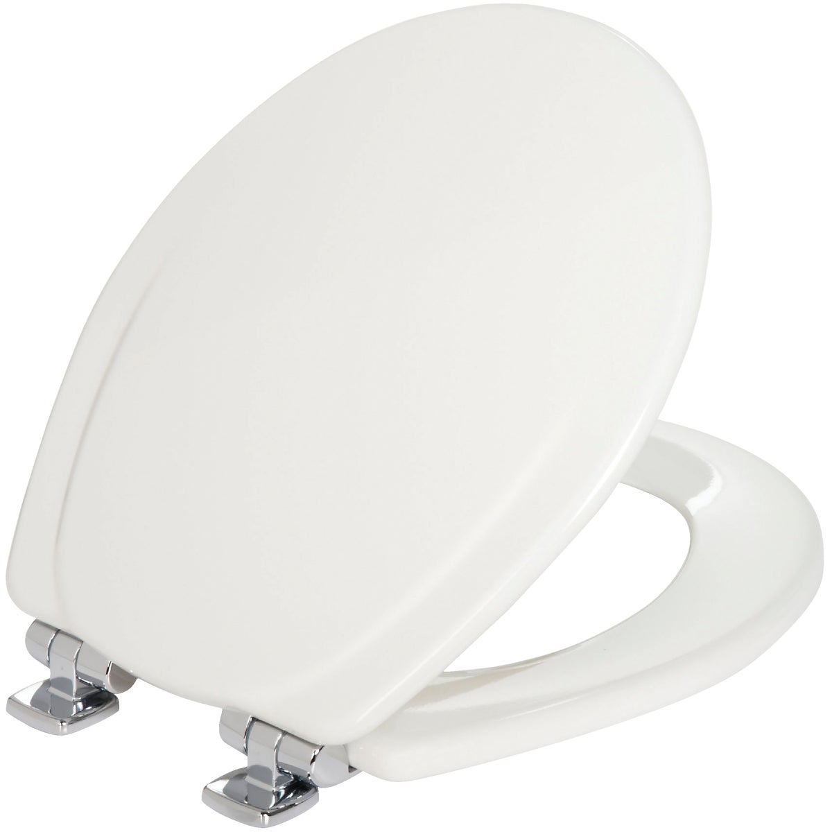 WHT RND WOOD TOILET SEAT - 30CHSL-000 by Bemis Mfg